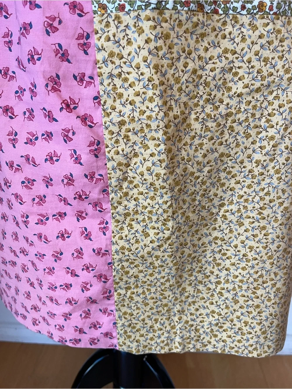 VTg Cynthia Rowley Dress Size 8 Patchwork 90s Y2K Cottage Cotton - Picture 7 of 12